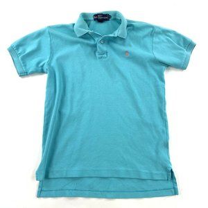 Polo Ralph Lauren Mens Medium Polo Shirt Blue VTG